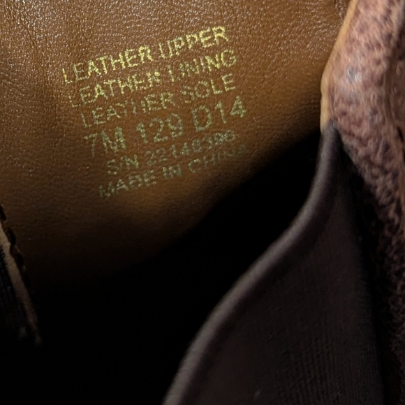 Tory Burch Leather Chelsea Boot Mocha Brown Heel Booties Women's 7 Western Boho - Picture 7 of 12